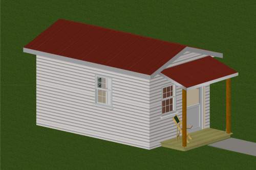 Exterior Rendering of Tiny Home